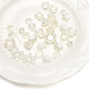 ลูกปัดผสมรูปทรงพิเศษทำด้วยตัวเองดอกไม้มุก20-50ชิ้นทำเครื่องประดับต่างหูสร้อยคอสร้อยข้อมือแบบพิเศษทำด้วยตัวเอง