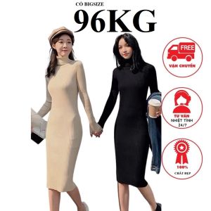 Váy Len body CỔ LỌ Tôn dáng Khoe đường cong trong ngày đông giá rét có Bigsize tới 90KG..