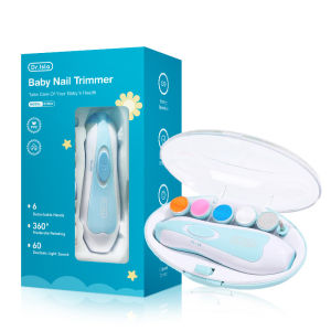 Dr.isla nail trimmer for baby Multifunctional Electric Baby Nail Trimmer Set 6 in 1 Electric Baby Nail Trimmer Set with LED Light Safe nail trimmer for baby BYM03