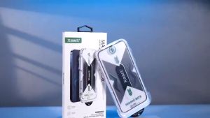 ฟิล์มกระจกนิรภัยเต็มจอ มีกรอบช่วยติด iPhone 17 Air 1616e 15 Pro Max15 Plus14 Pro Max13 Pro12 Pro Max11XsXXr