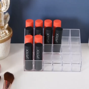 Khay Đựng Son 24 Ô Chất Liệu Mica Trong Suốt Khay Mica Đựng Son Giúp Bàn Trang Điểm Luôn Gọn Gàng