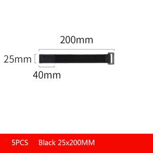 2/5PCS Customizable Elastic Reverse Buckle Nylon Magic Elastic Band Hook Loop Cable Ties Hook Straps sticky fastener tape