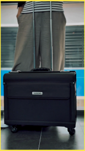 San Remo Nylon Four-Wheeled Trolley Bag