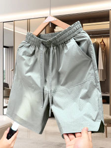 กางเกงขาสั้นชายแห้งเร็ว 5 แฉก ระบายอากาศได้ดี กางเกงขาสั้นชายหาดสำหรับคู่รัก กางเกงขายาวทรงตรง สไตล์ฤดูร้อน 2025 แบรนด์จีน