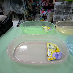 Nampan Makanan Green Leaf 732 Food Tray Diamond 732 PP5 Food Grade