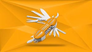 (ถูกสุด) INGCO รุ่น HMFK8158 มีดพับอเนกประสงค์ขนาด 9.5 ซม.ด้ามจับอลูมิเนียม มีดสารพัดประโยชน์