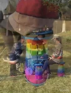 Bangku Lipat Portable Kursi Lipat Bangku Lipat Portable/Kursi Lipat Portable Bangku Lipat Mini Plastik Anak Serbaguna Foldable Kursi Bangku Duduk RAINBOW