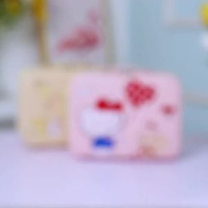 Sanrio | Hộp Đựng Mỹ Phẩm Sanrio Cỡ Lớn Có Gương Chất Liệu Da PU Dễ Thương Dành Cho My Melody Kuromi Hello Kitty Cinnamoroll