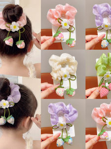 Strawberry Flower Girl Hair Ties