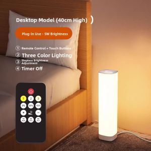 Modern Minimalist Remote Control Floor Lamp Living Room Bedroom Ambient Light Sofa Side Table Lamp LED Source with Stand