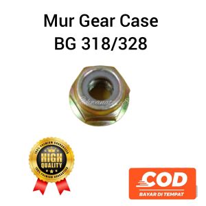 Mur Nut Mur Gear Case Kepala Pisau Mesin Potong Rumput BG 318 328 Drat kiri