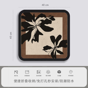 Bathroom Wall Art Storage Box Waterproof Clothes Storage Rack No Drilling Required Vintage Style Toilet Storage Shelf