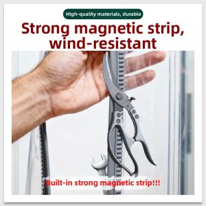 QHRUBBER | Magnetic Insulated Transparent PVC Door Curtain
