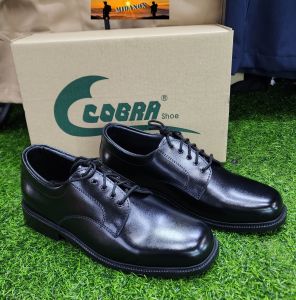 รองเท้าคัชชู  รองเท้าคัชชูCobraผูกเชือก ใช้ได้กับเครื่องแบบทั่วไป รูปทรงตัวมน รุ่น p2015  ️