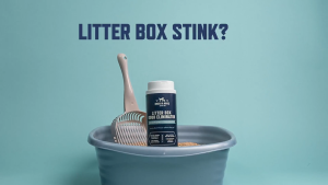 Rocco & Roxie Litter Box Odor Eliminator Safe Natural Urine Deodorizer for Cat Litter Boxes