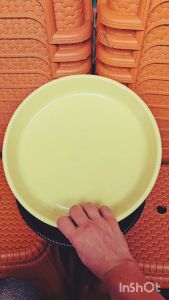 Wadah Tampah Plastik Mini LUNAR Vodelia 30cm Harga Satuan Nampan Bulat Serbaguna Food Safe Premium