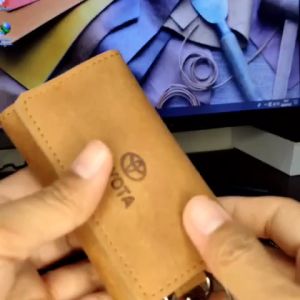 Gantungan Kunci Ganci Mobil Motor VRIO Dompet STNK Kulit Sapi Crazy Horse Keren Terbaru TAN CH
