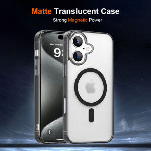 Matte Translucent Magsafe Magnetic Phone Case For iPhone 16 15 14 13 12 11 Pro Max XR X XS Max 16e 15 14 Plus 12 13 Mini Shockproof Acrylic Back Cover Protective Casing