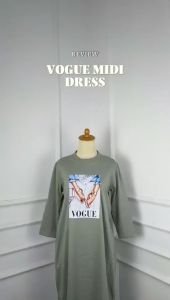 Midi Dress Terbaru 2023 Inka Bahan Combed Apk Sablon Tunik Wanita Viral Kekinian