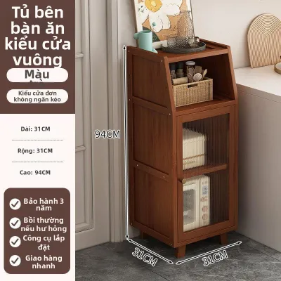 AYIJIE | Tủ Kệ Gỗ Nguyên Khối Đơn Giản Hiện Đại