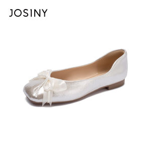 Josiny | Mary Jane Shoes Flat Pearl Decorated