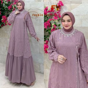 DRESS GAMIS MODE SHEREN TERBARU BY FAYOLA 100%ASLI REAL