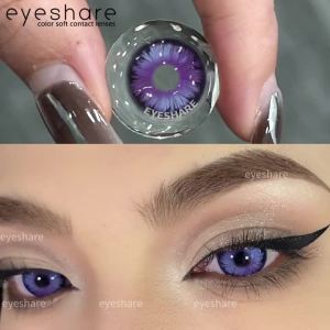 EYESHARE Halloween Kính Áp Tròng Nhiều Màu 1 Cặp Dùng Một Lần Hàng Năm Cosplay Thay Đổi Màu Mắt Cho Tiệc Và Sử Dụng Hàng Ngày