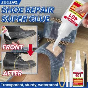 LOOLIFL | shoe glue-professionaltransparent waterproof and quick-drying suitable for hiking shoes sports shoessandals and leather shoes.