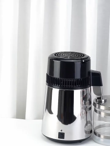 4L Pure Water Filter Distiller Electric Stainless Steel Household Water Purifier Container Filter Countertop Distilled Water Machine