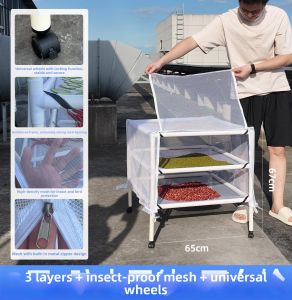 Landing Drying Net For Fruits Fish Jerky And Vegetables
