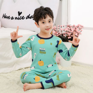 Thickened Fleece Childrens Underwear Set Middle School Boys Girls Sleepwear Warmth Autumn Clothes Polyester Spandex Blend