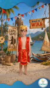 Baby Fourths Couture Filipino Story Characters National Hero Lapu-lapu Costume for Kids for Cosplay Story Book National Parade Reading Month / Araw ng pagbasa