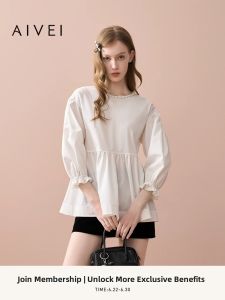 AIVEI | Autumn Japanese Backless Stylish Doll White Shirt