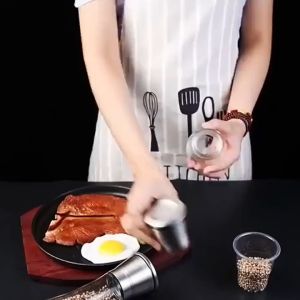 Stainless Steel Grinding Bottle Kitchen Salt Pepper Mill Grinder Seasoning Bottle Pepper Spice Grind