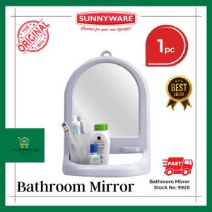 Bathroom Mirror | Salamin | Toilet CR Banyo | Organizer | Shower Caddy | Toothbrush | Shelves | Rack - Sunnyware #9928