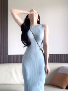 CHANGTONG | Đầm Knit Phong Cách Pháp Độc Đáo Elegance Cao Cấp