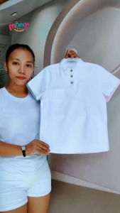 Kids Fashion Chinese Colllar Polo New Plain Solid Color Short Sleeve Half Button Polo Shirt for Boys 3-12 Years Okd