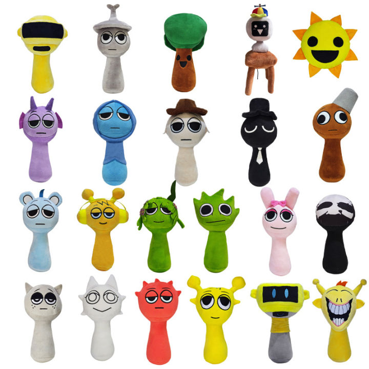 Sprunki ของเล่นตุ๊กตา Incredibox Sprunki ตุ๊กตาตุ๊กตา Sprunki เกมนักร้อง Oren Wenda Plushie รูปสัตว์วันเกิดคริสต์มาสของขวัญ