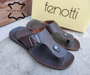 Fenotti sandal pria kulit sampai alasnya | sandal kulit pria dewasa