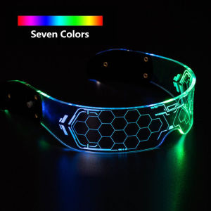 Colorful Luminous Glasses for Music Bar KTV Christmas Valentines Day Party Decoration LED Goggles Festival Performance Props