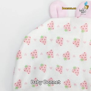 Beeson Topi Bayi Perempuan / Newborn Baby Girl Soft & Comfortable Breathable Baby Bonnet Anti-Scratch Baby Hat 10501