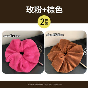 ผ้าขนหนูแห้งผมขนาดใหญ่ ผ้าขนหนูดูดซับน้ำ รูปทรงลูกบอลขนแกะ ผ้าขนหนูสำหรับฤดูใบไม้ร่วงและฤดูหนาว รูปทรงลูกบอลขนแกะ