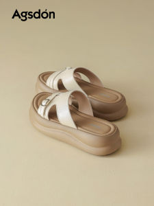 Agsdon | Thick Sole Comfortable Heel-Increasing Womens Summer Slippers