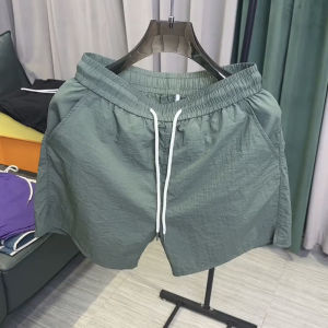 Ice Silk Quick Dry Breathable Casual Shorts Mens Sport Beach Summer Thin Three-quarter Length Home Comfort Straight Leg Pants