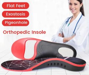 1 pair of orthopedic insoles for mens and womens feet EVA breathable shock-absorbing insoles X/O type Running basketball sports care pads Arch support