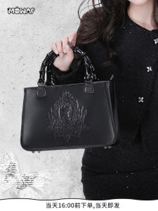 MOWAP Original  Pain Gothic Subculture Y2K Commuter Bamboo Handbag Single Shoulder Slant Crossbody Bag Fashion Trend