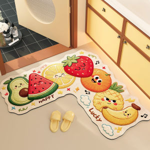 ZHIBAIJIA | Water Absorbent Non-slip Bath Mat L-shaped