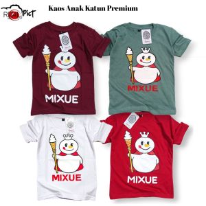 Kaos Mixue Anak Laki Laki Perempuan Cotton 30s Baby&Kids 6 Bulan Sampai 10 Tahun