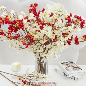 Hoa Ban Mai nhiều nhánh Trang Trí Nhà Cửa Cắm Điểm Decor Sự Kiện. Hoa Lụa Decor