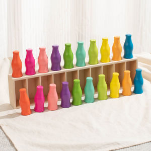 Building block matching childrens tabletop puzzle board game chess thinking and logic training toy docking game parent-chil